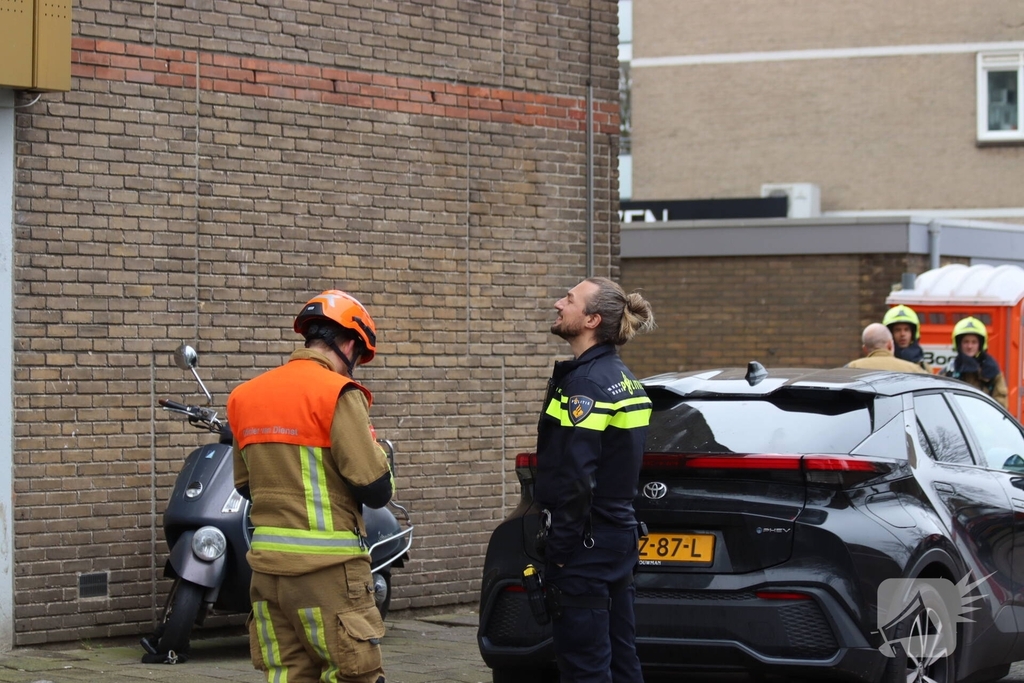 Barbecue zorgt voor brandmelding in flatwoning