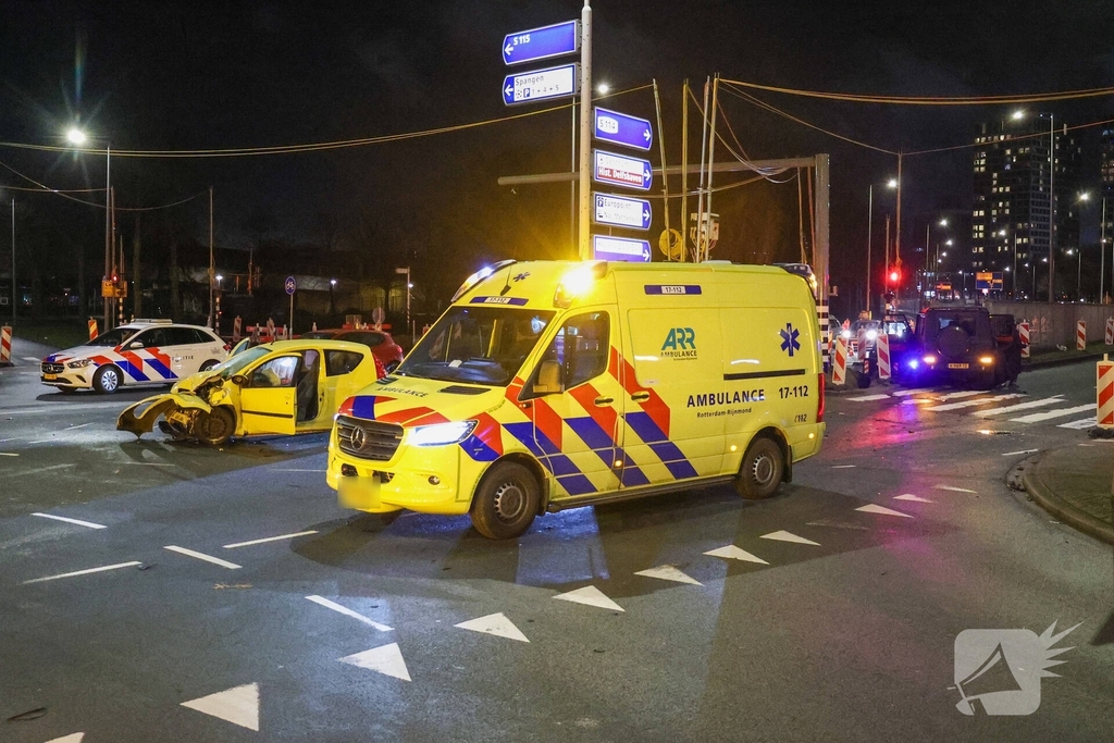 Ernstig ongeval op kruising met gewonden