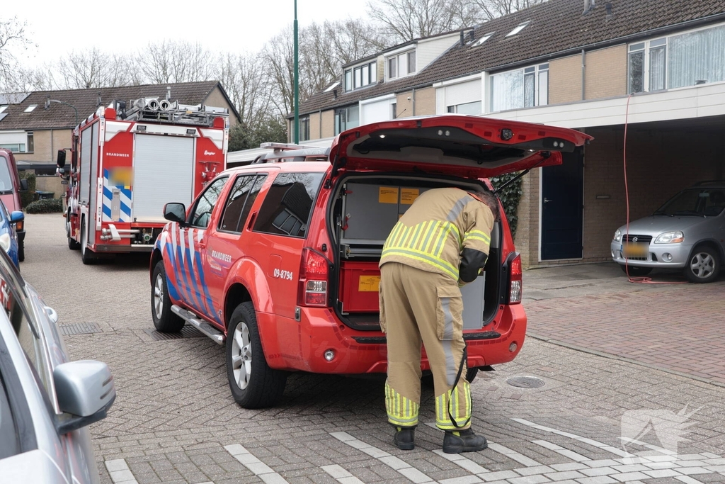 Gaslekkage in woning leidt tot spoedactie van brandweer