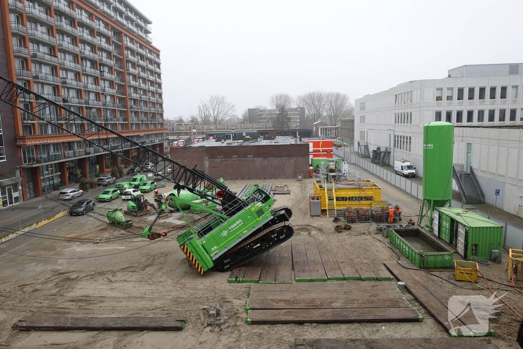 Ongeval met bouwkraan leidt tot grote inzet hulpdiensten