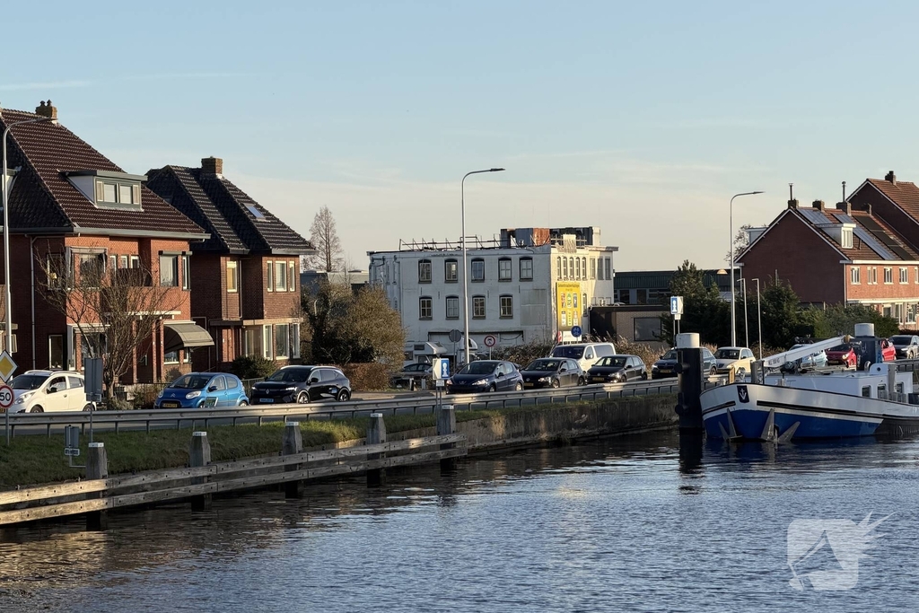 Hefbrug in storing, verkeer ondervindt hinder