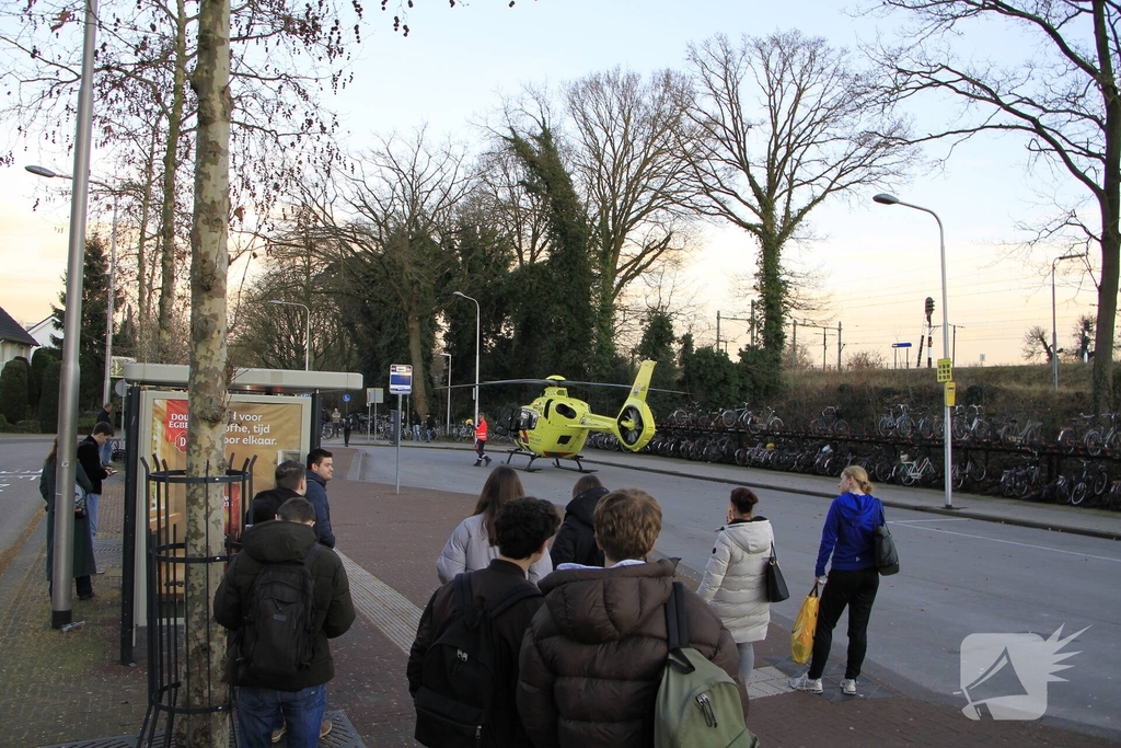 Trauma team en helikopter inzet bij medische noodsituatie