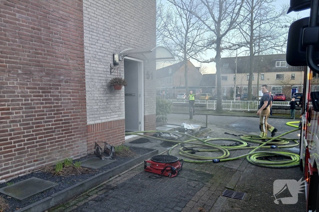 Rookontwikkeling bij woningbrand