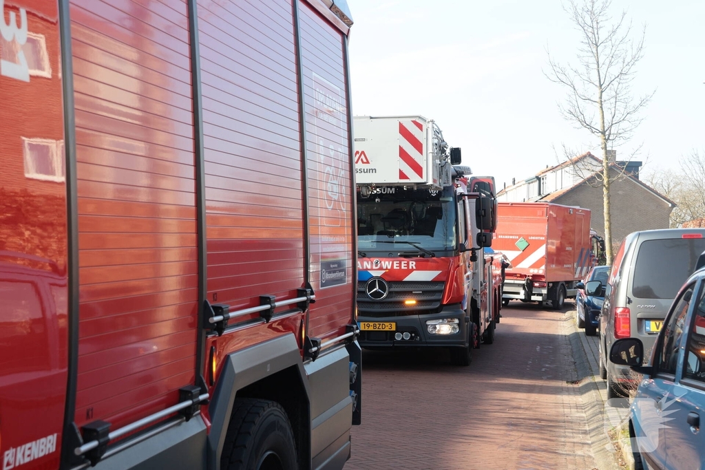 Woningbrand leidt tot redding van kat