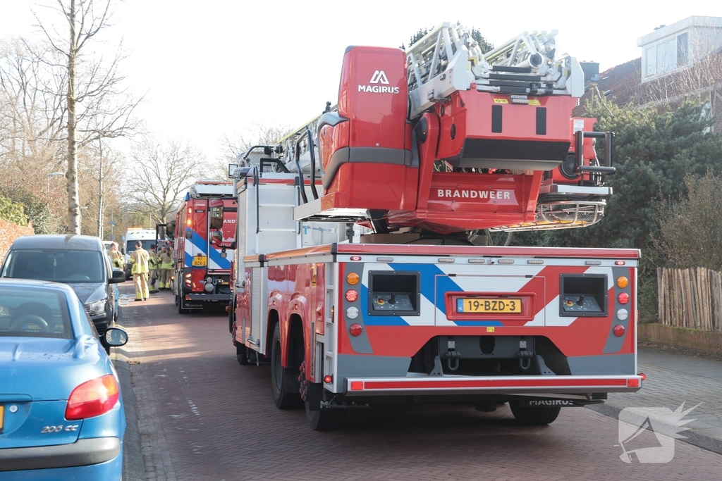 Woningbrand leidt tot redding van kat