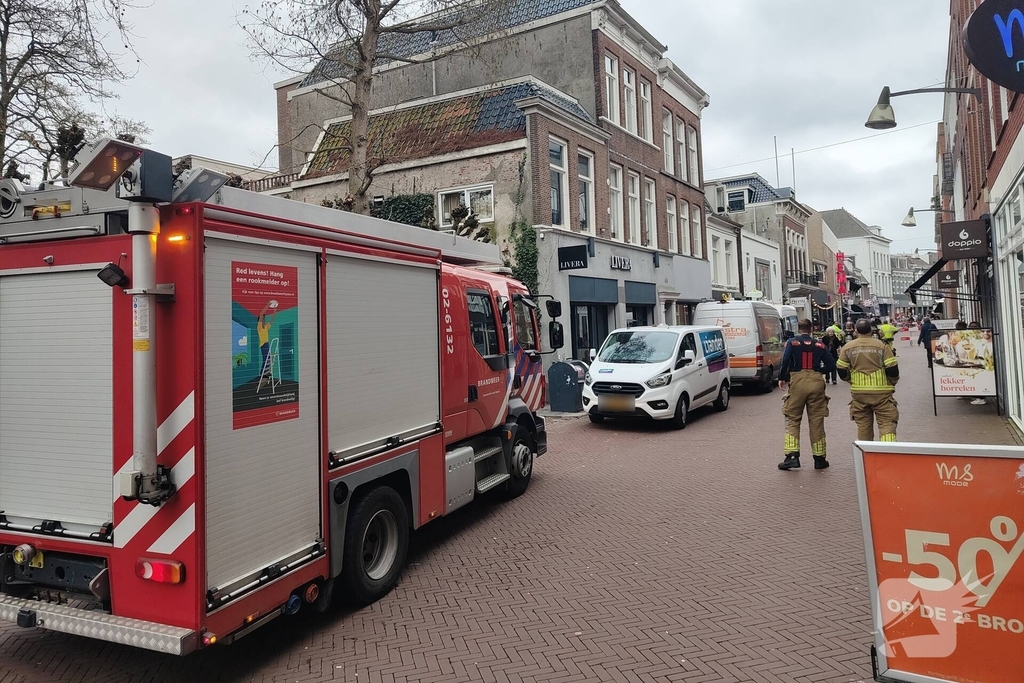 Gasleiding geraakt tijdens graafwerkzaamheden
