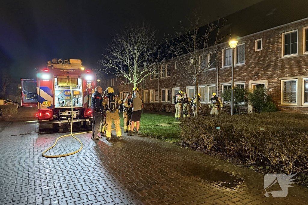 Flinke rookontwikkeling bij woningbrand