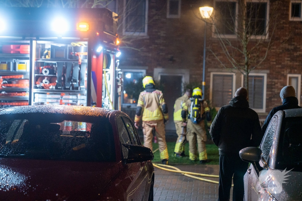 Flinke rookontwikkeling bij woningbrand