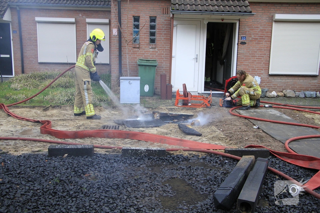 Brand op zolder van woning leidt tot ontruiming