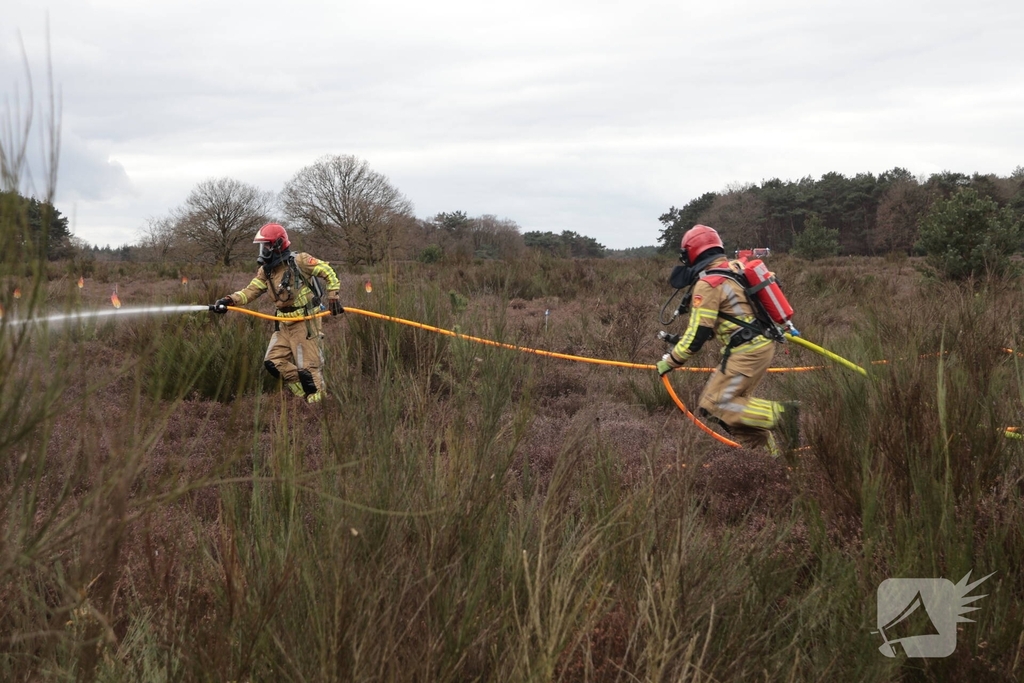 Brandweer houdt grootscheepse natuurbrand oefening