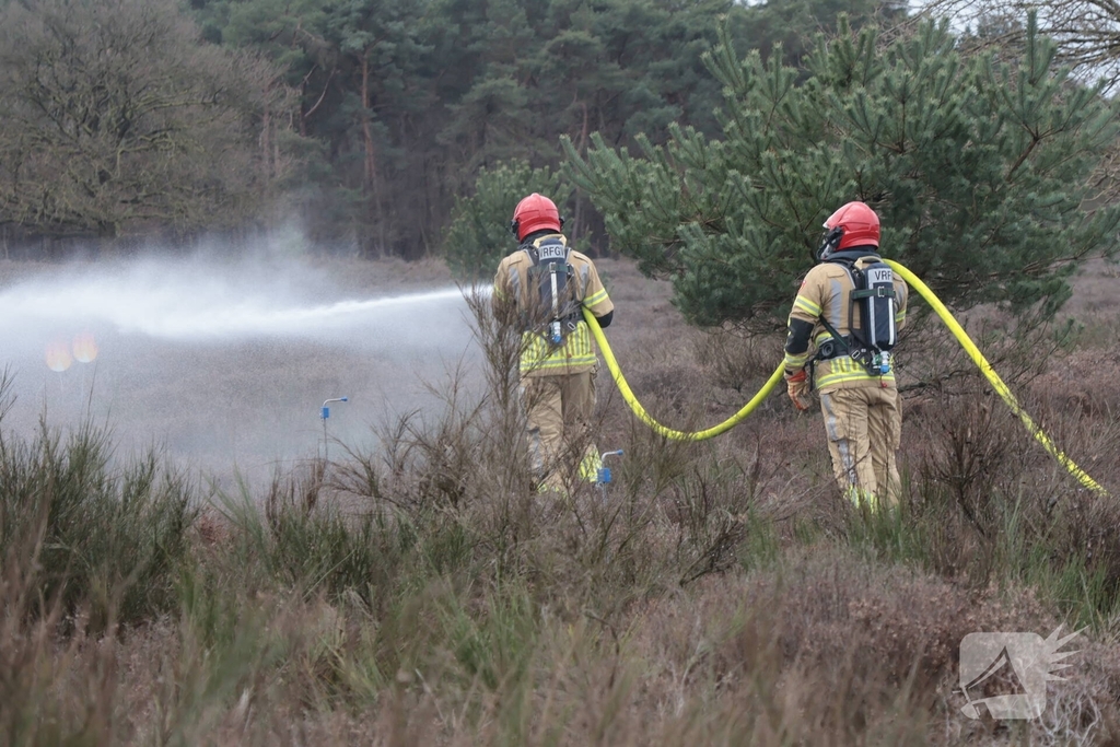 Brandweer houdt grootscheepse natuurbrand oefening