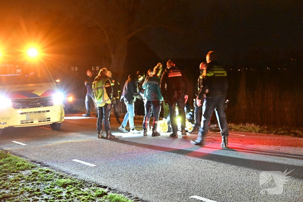Flinke ravage na ongeval met pijlwagen, voortvluchtige bestuurder aangehouden