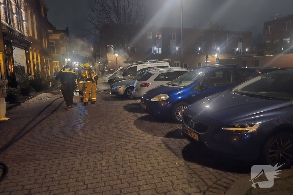 Opzet bij brandende bestelbus