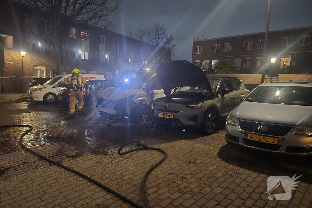 Opzet bij brandende bestelbus