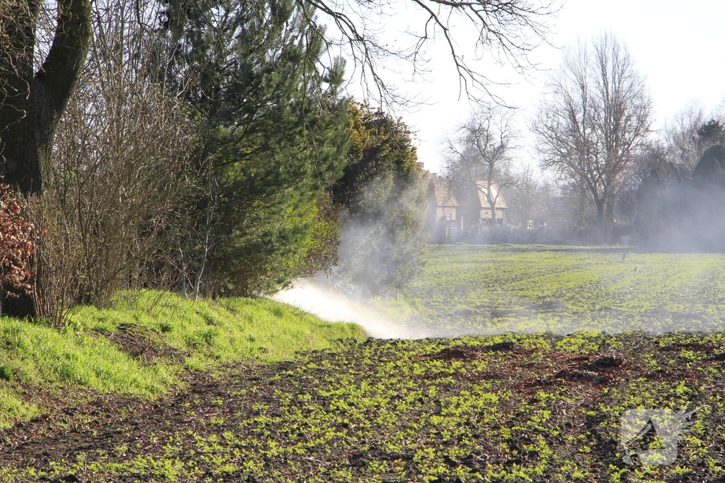 Buitenbrand veroorzaakt rookoverlast