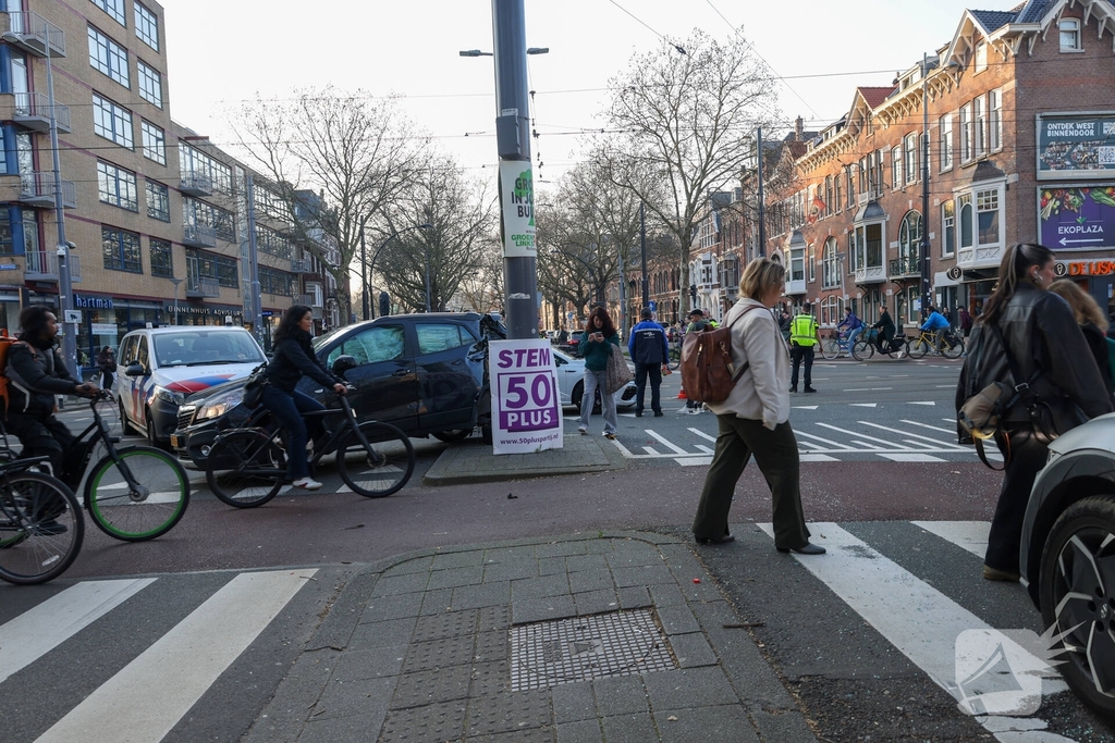 Aanrijding zorgt voor verkeershinder