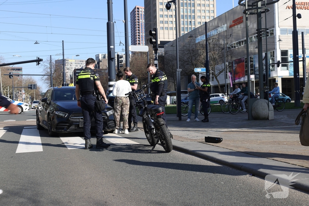 Fatbike en auto betrokken bij ongeval