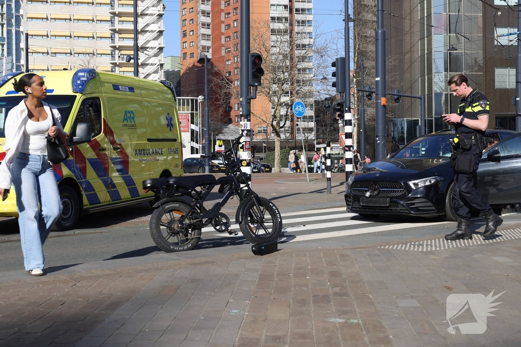 Fatbike en auto betrokken bij ongeval