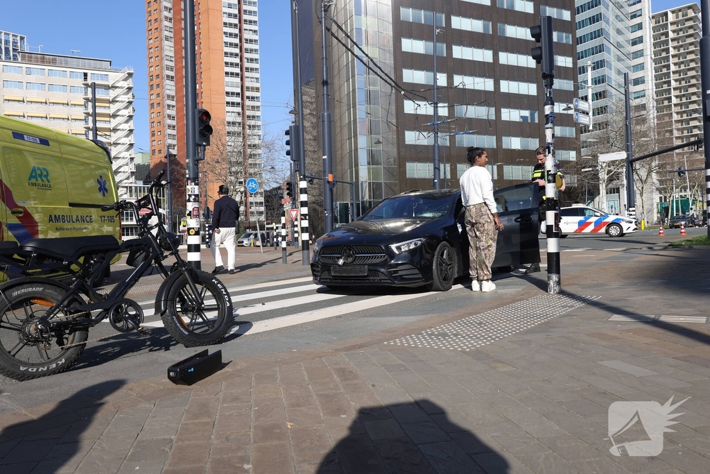 Fatbike en auto betrokken bij ongeval