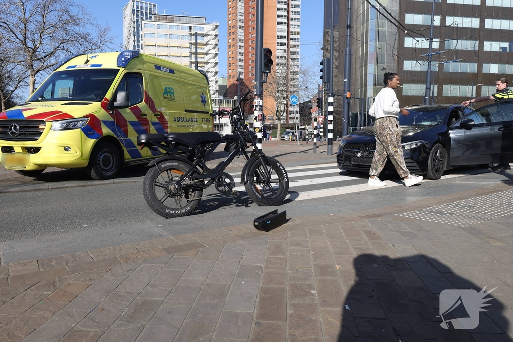 Fatbike en auto betrokken bij ongeval