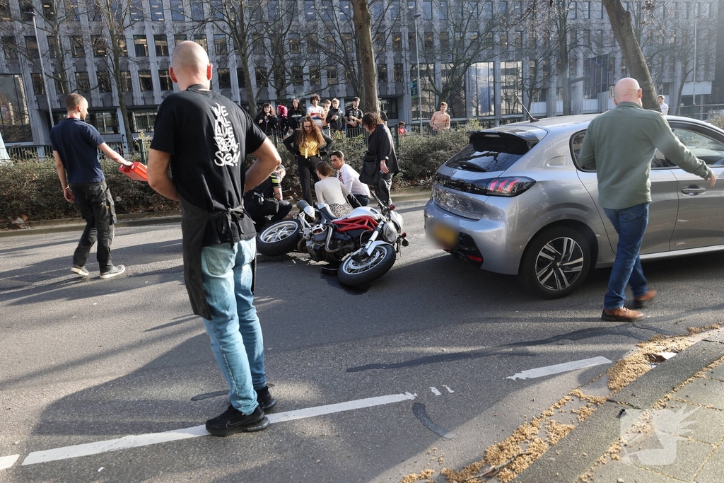 Motorrijder betrokken bij ongeval