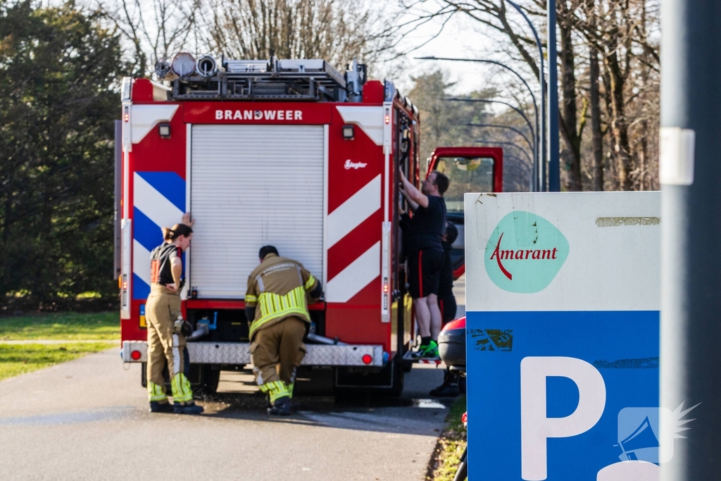 Buitenbrand geblust op terrein zorginstelling