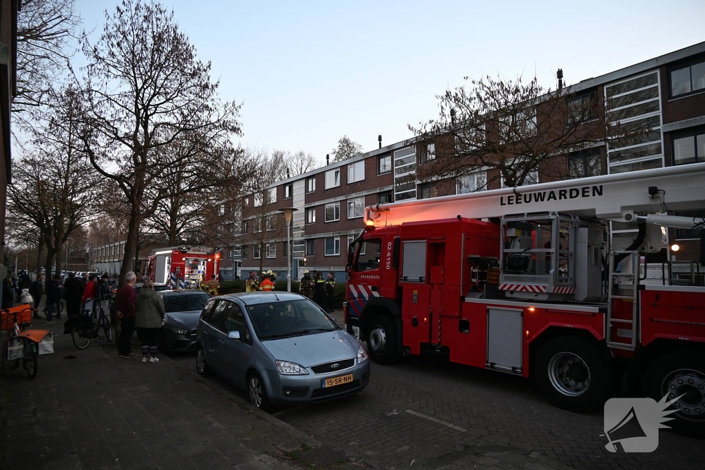 Fiets in portiek veroorzaakt brand