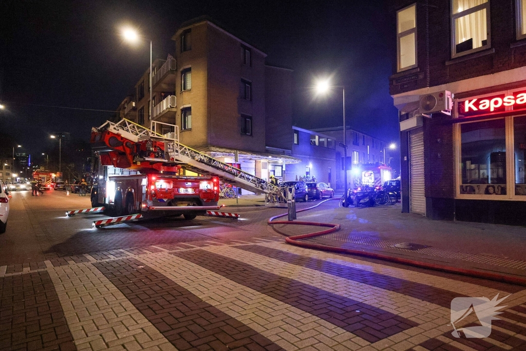 Brand in woning resulteert in rookontwikkeling