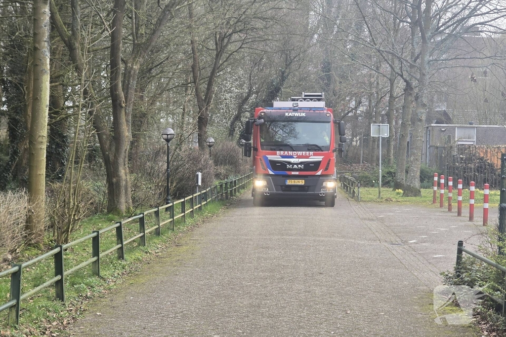 Stuk natuurgebied gaat in vlammen op