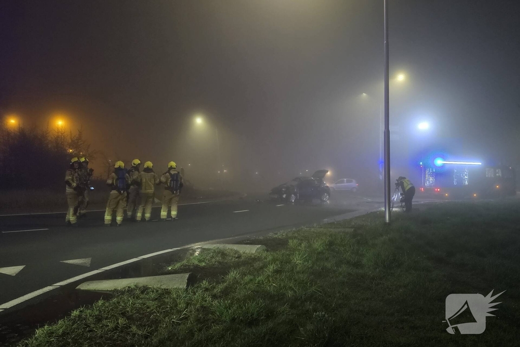 Zwaargewonde na hevige crash tijdens achtervolging