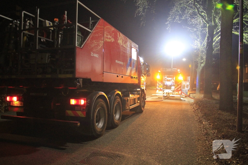 Buitenbrand verwoest garagezolder