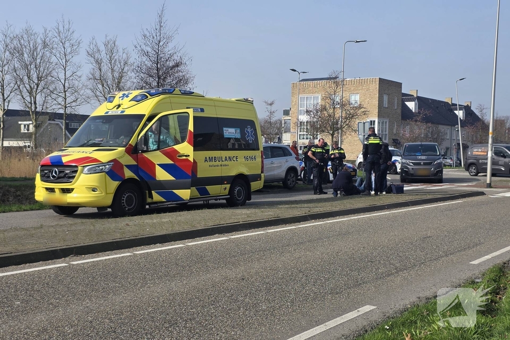 Fietser gewond bij aanrijding met auto