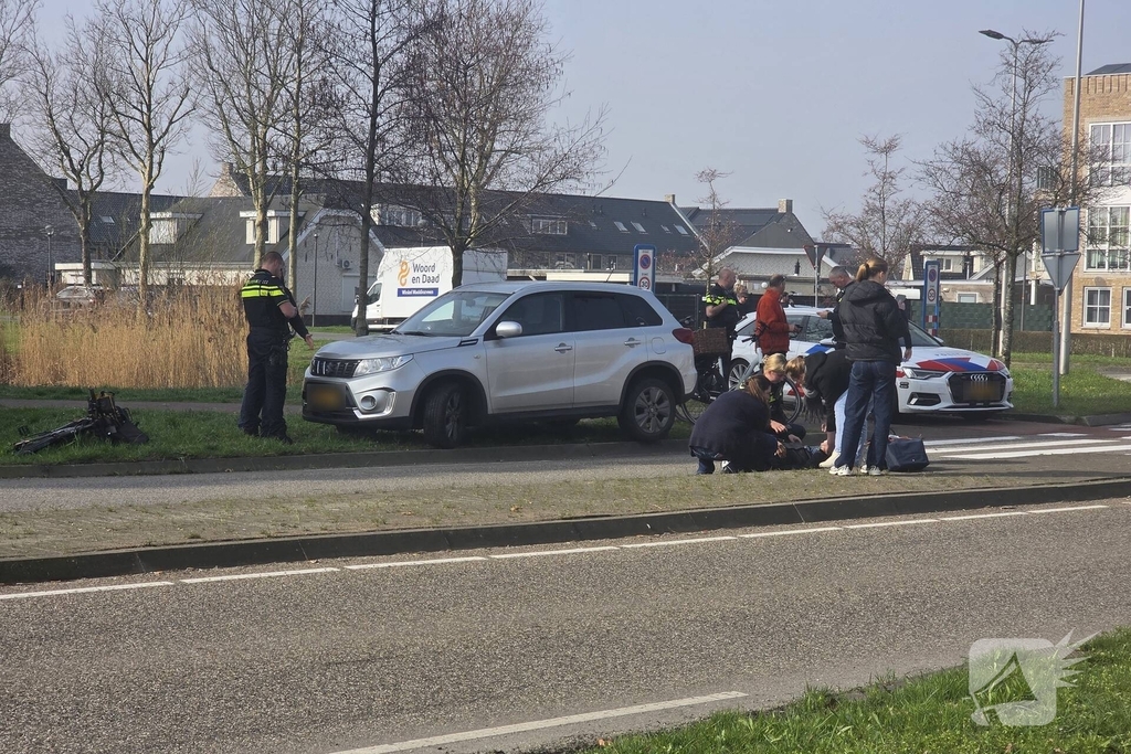 Fietser gewond bij aanrijding met auto