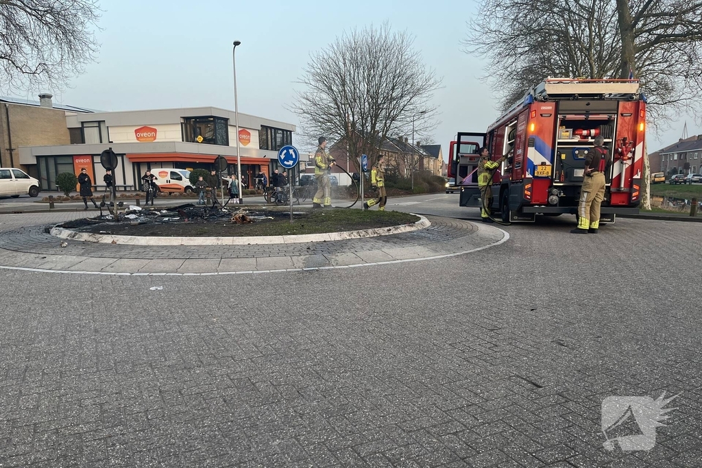 Vermoedelijke brandstichting leidt tot brandweeractie