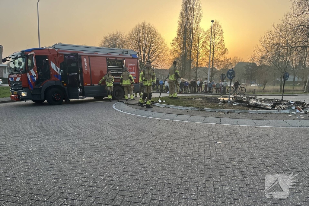 Vermoedelijke brandstichting leidt tot brandweeractie