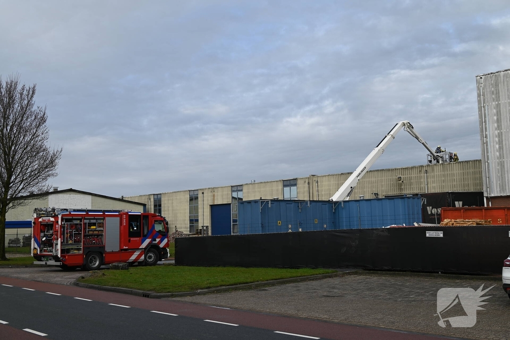 Brand in machine leidt tot grote inzet