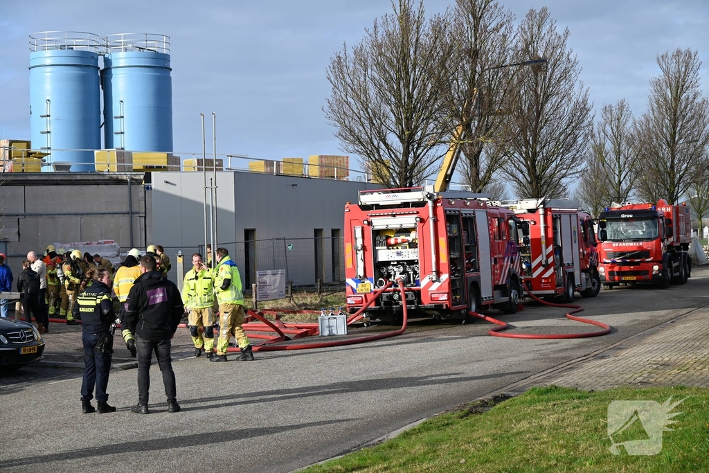 Brand in machine leidt tot grote inzet