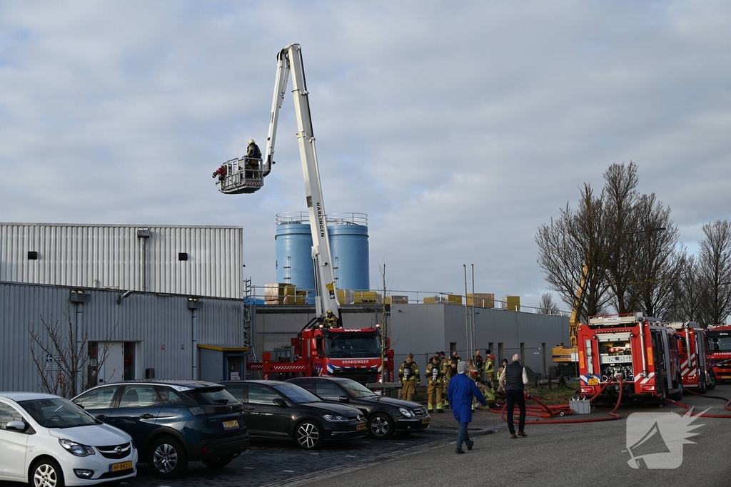Brand in machine leidt tot grote inzet