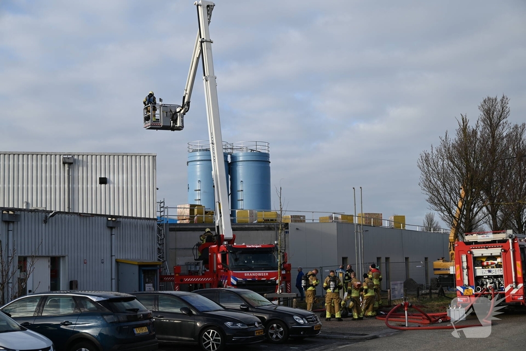 Brand in machine leidt tot grote inzet