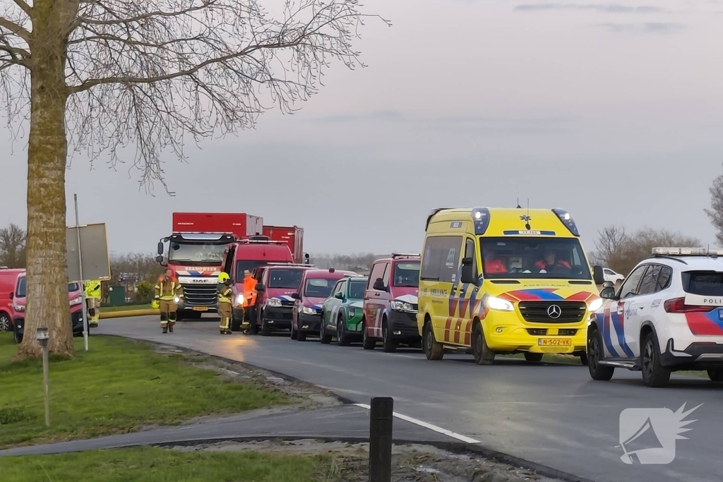 Brand in loods veroorzaakt grote rookontwikkeling