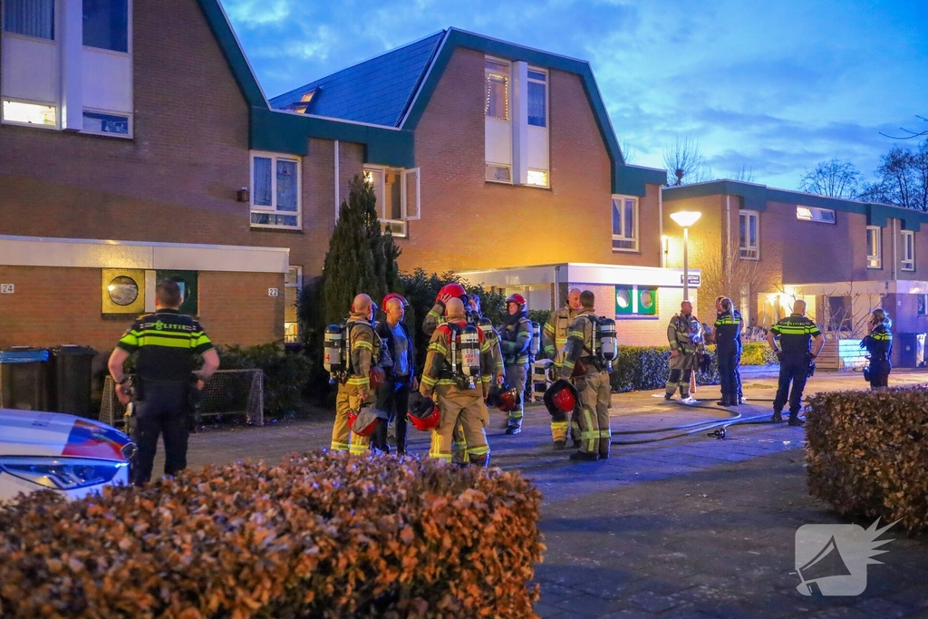 Woningbrand snel geblust