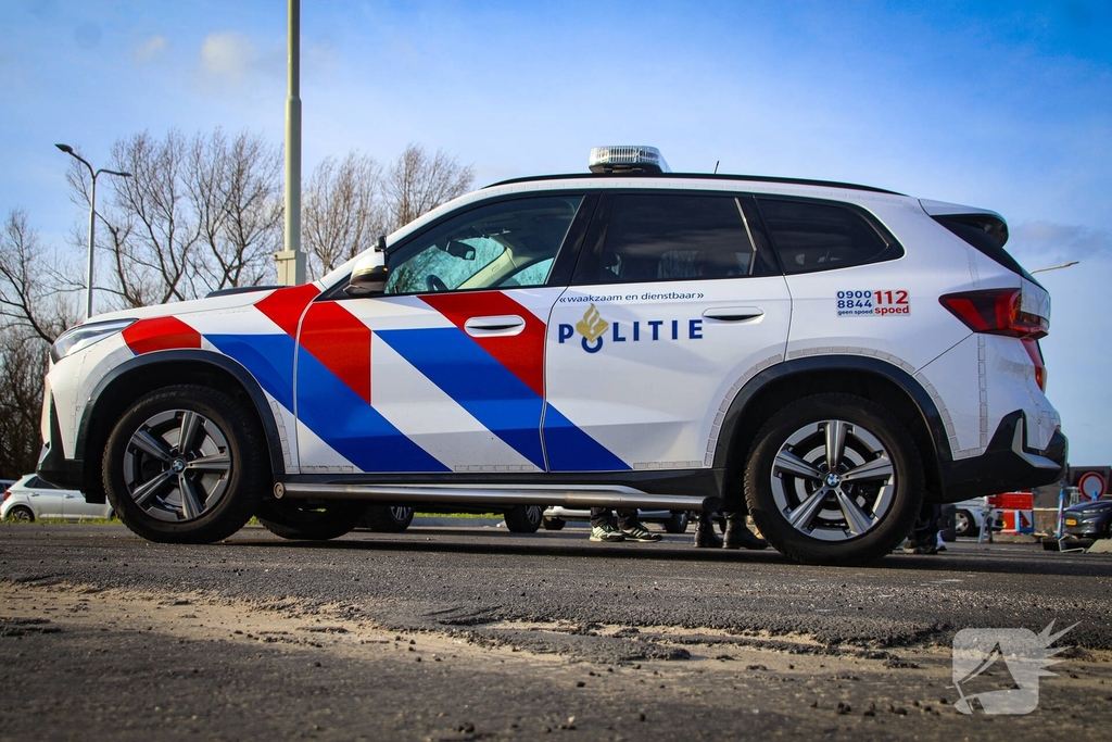 Kop-staart botsing na te laat remmen