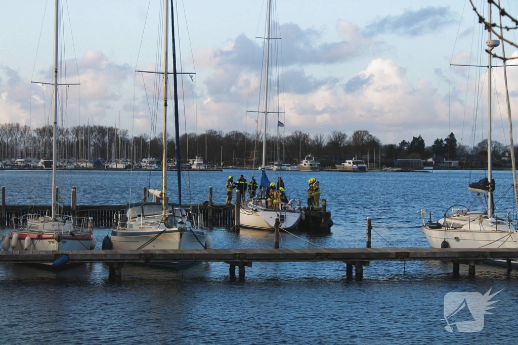 Kleine brand op zeiljacht