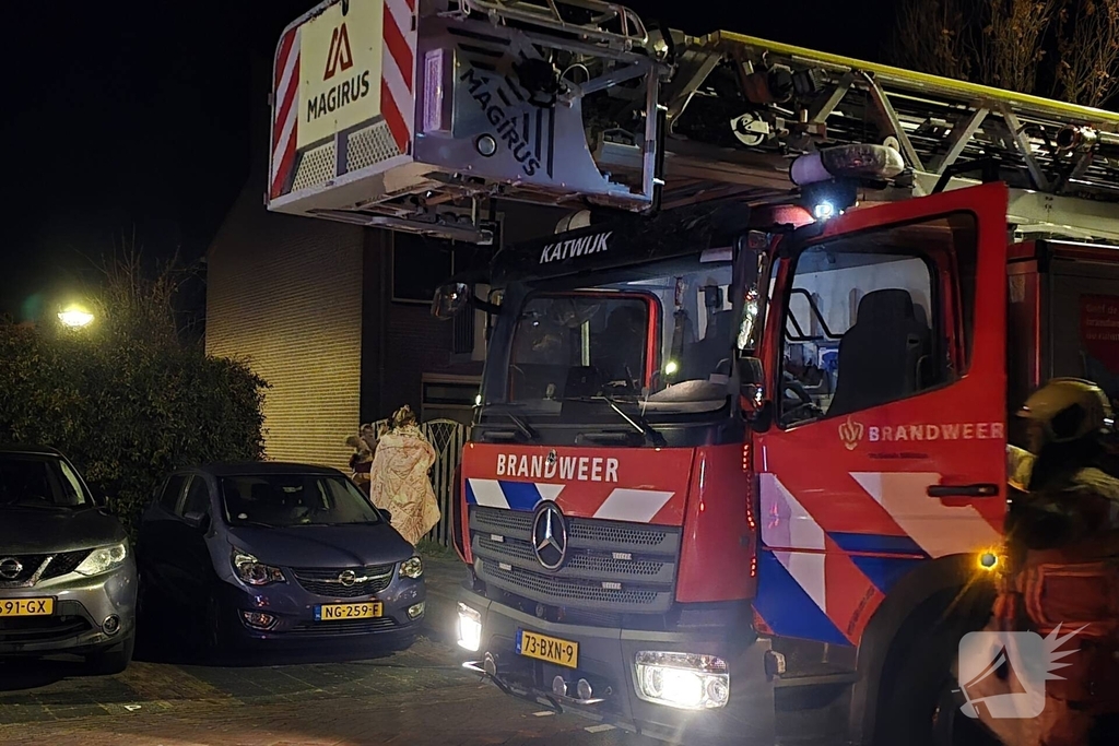 Verstopping in schoorsteen veroorzaakt brand