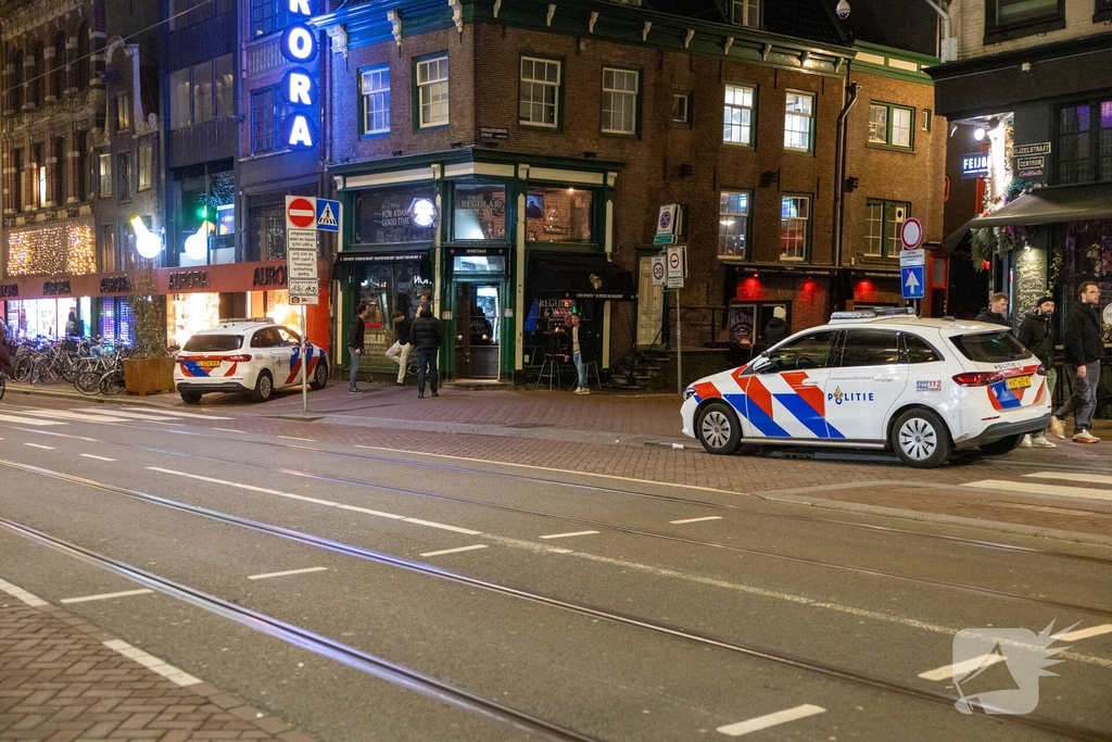 Steekincident in druk uitgaansgebied