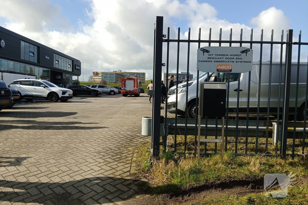 Pand autobedrijf ontruimd na mogelijke gaslekkage