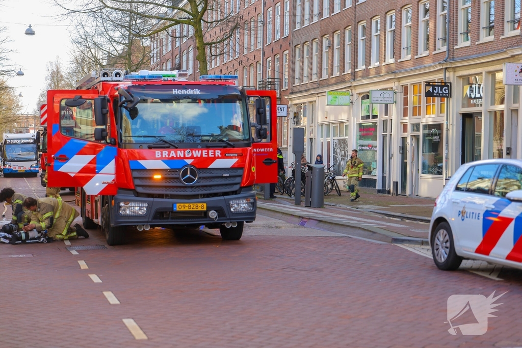 Brand in makelaarskantoor leidt tot verkeershinder