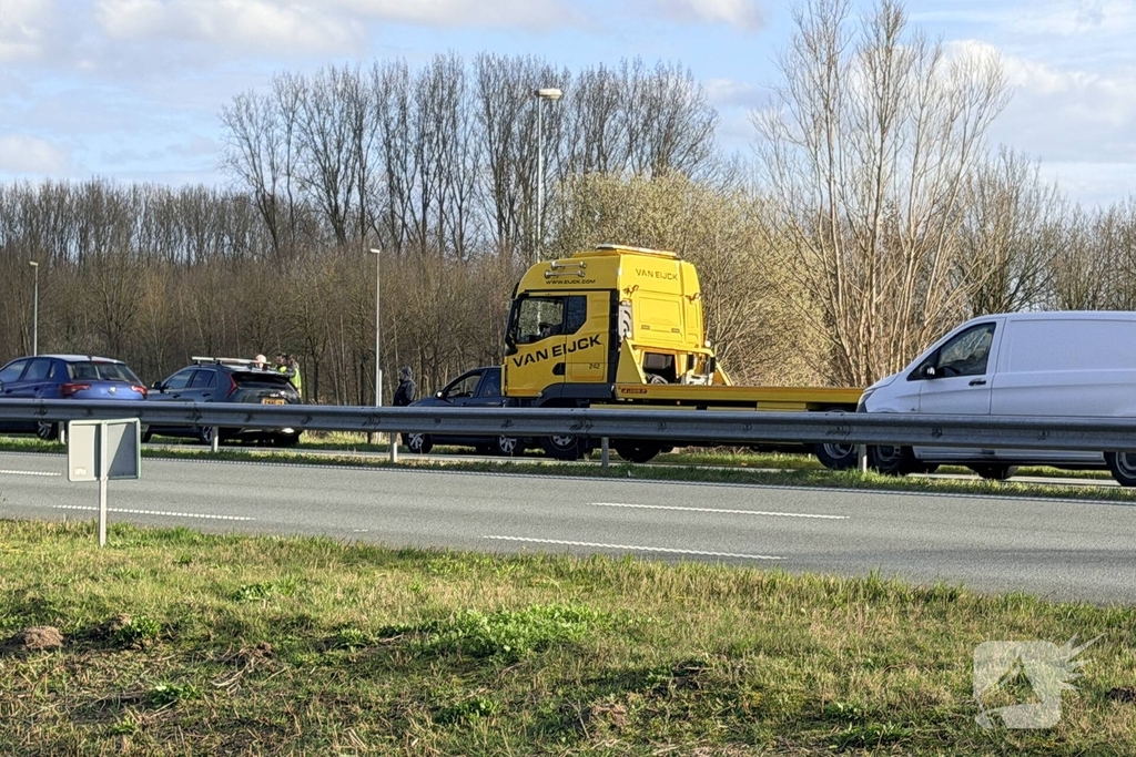 Kopstaartaanrijding zonder gewonden leidt tot verkeershinder