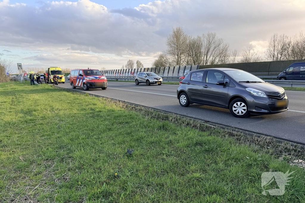 Motorrijder gewond bij aanrijding met auto