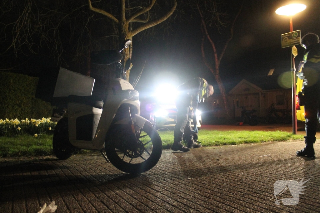 Scooterbestuurder gewond bij eenzijdig ongeval